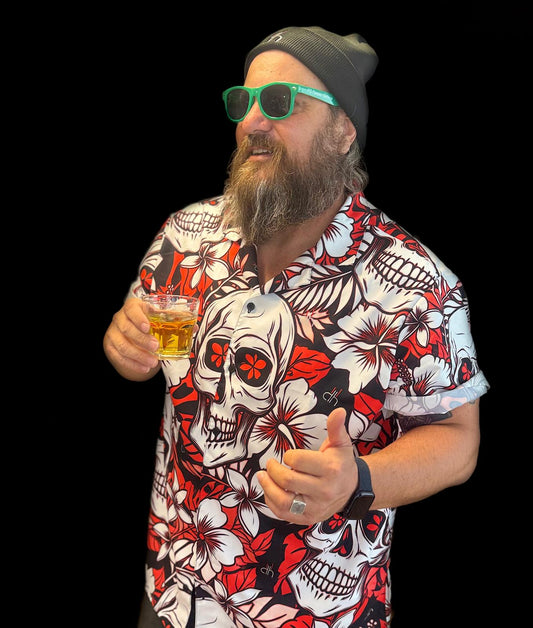 Hawaii Hemd - Dead Red