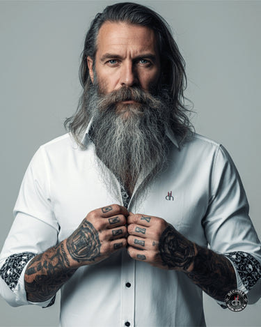 Hemd - White Skull