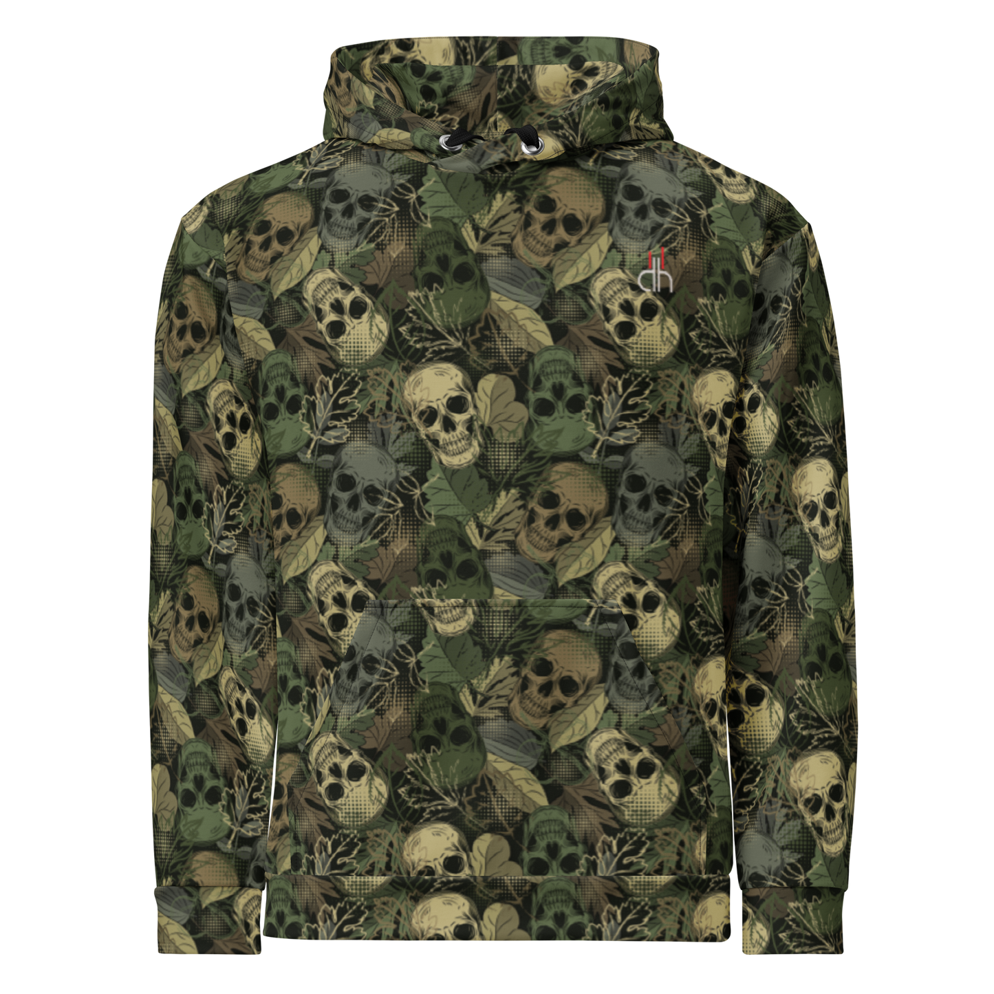 Hoodie - Camo Skull