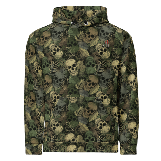 Hoodie - Camo Skull