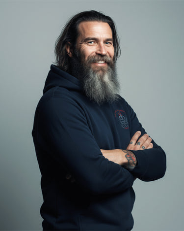 Hoodie - Crew Circle Navy