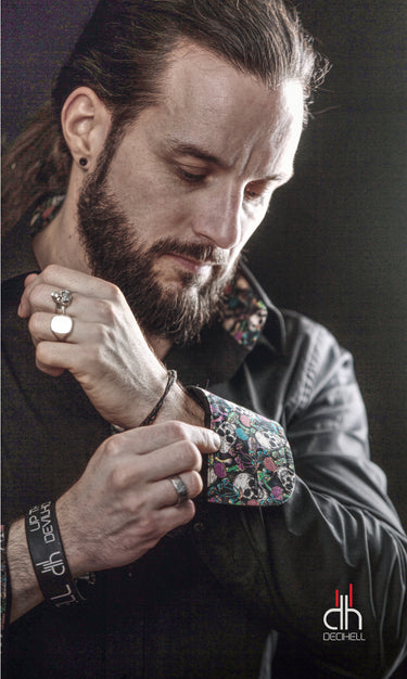 Hemd - Psychedelic Skull Black