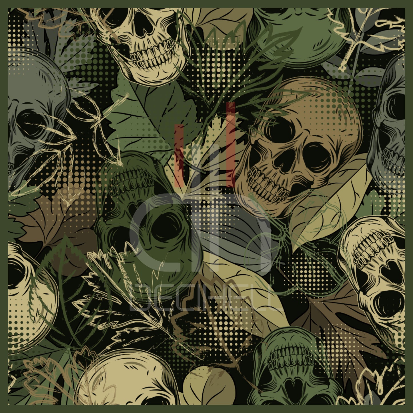 Hemd - Camo Skull
