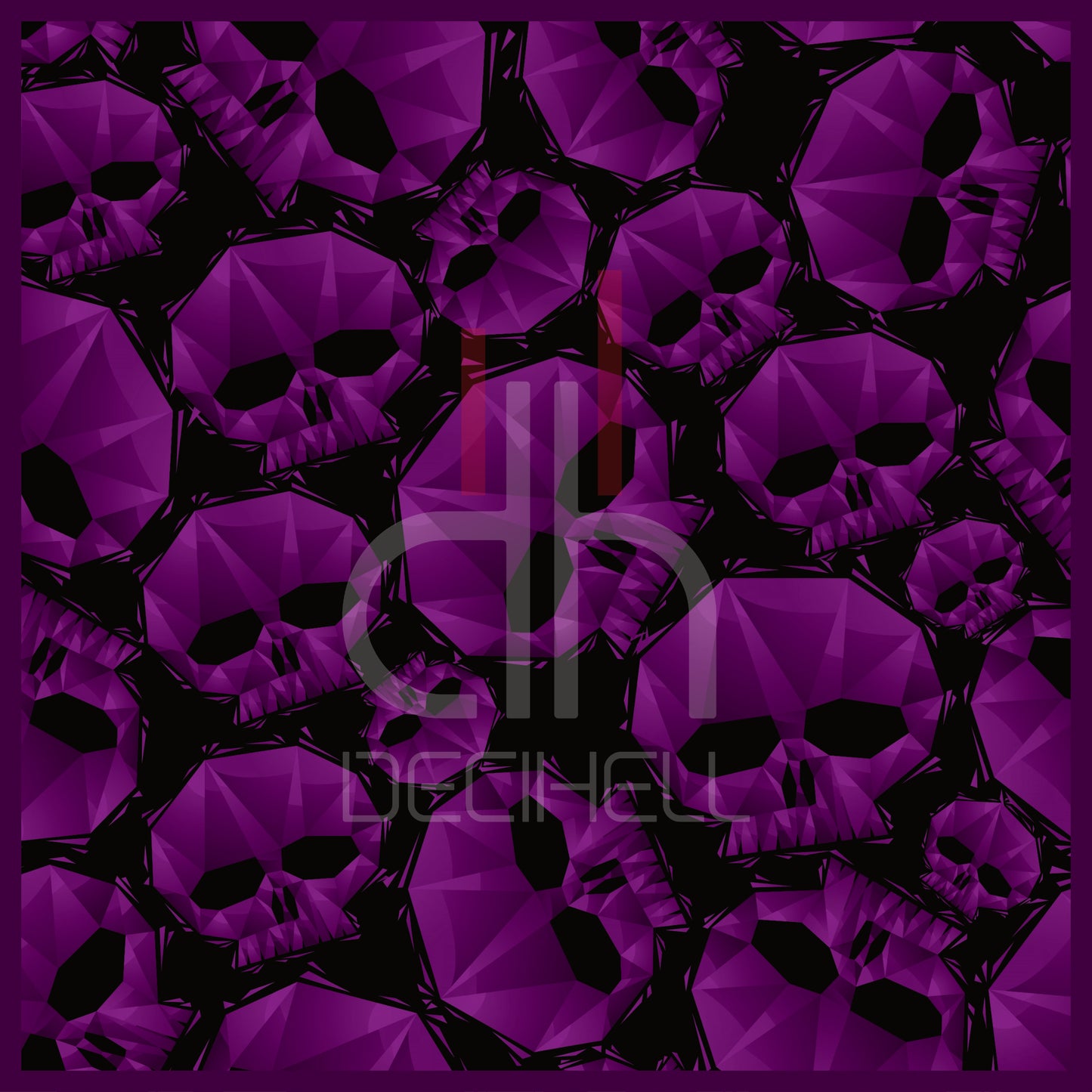 Hemd - Purple Skull