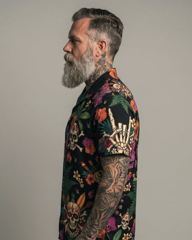 Hawaii Hemd - Hawaiian Skull