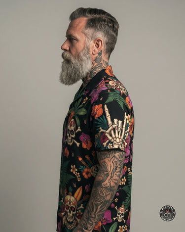 Hawaii Hemd - Hawaiian Skull