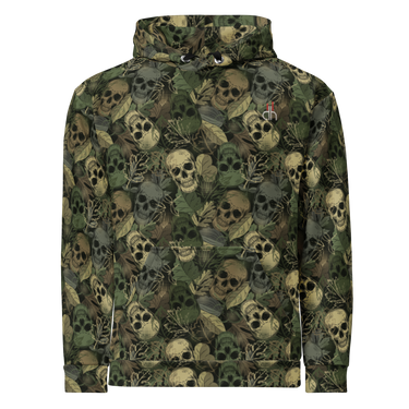 Hoodie - Camo Skull