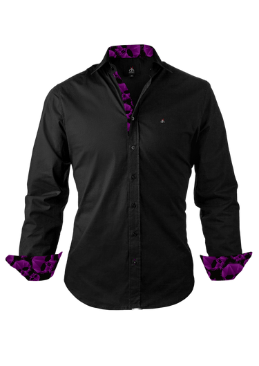 Hemd - Purple Skull